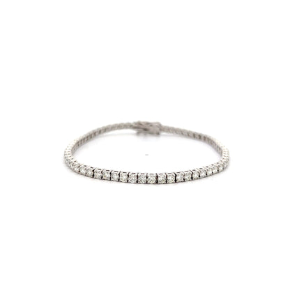4.01 Round Brilliant Diamond Tennis Bracelet in 14k