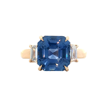 4.16 GIA No Heat Sapphire Engagement Ring 14k