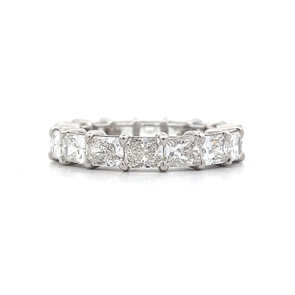 4.82 Radiant Cut Diamond Eternity Band in 18k