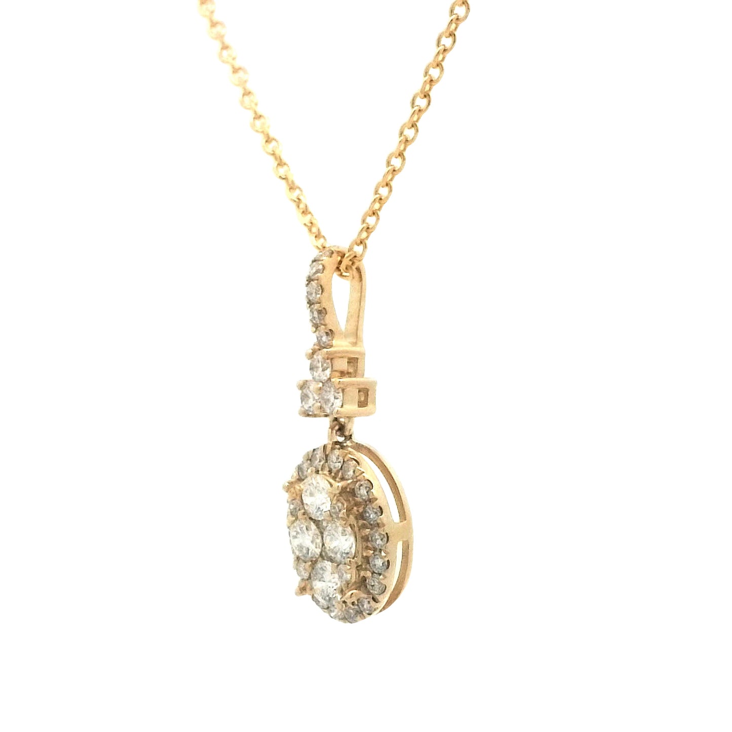 .40 Diamond Pendant Necklace in 14k Yellow Gold