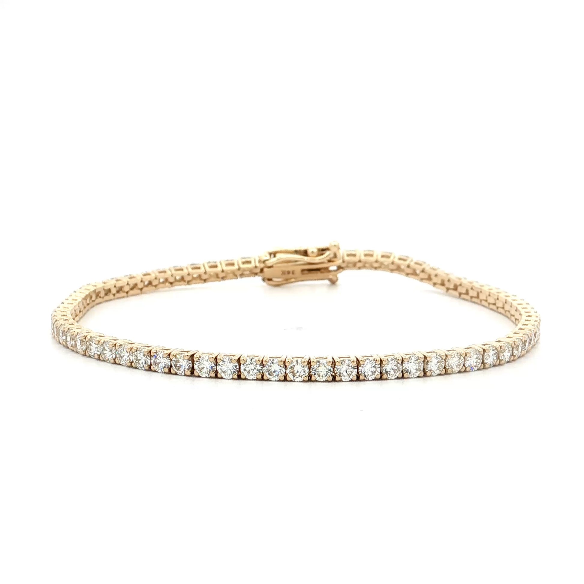 4 Carat Diamond Tennis Bracelet 14k Yellow Gold
