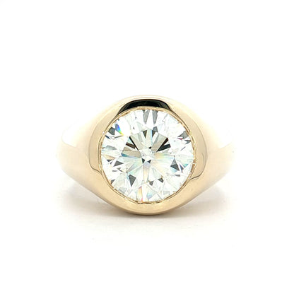 4 Carat GIA Transitional Cut Diamond Engagement Ring 14k