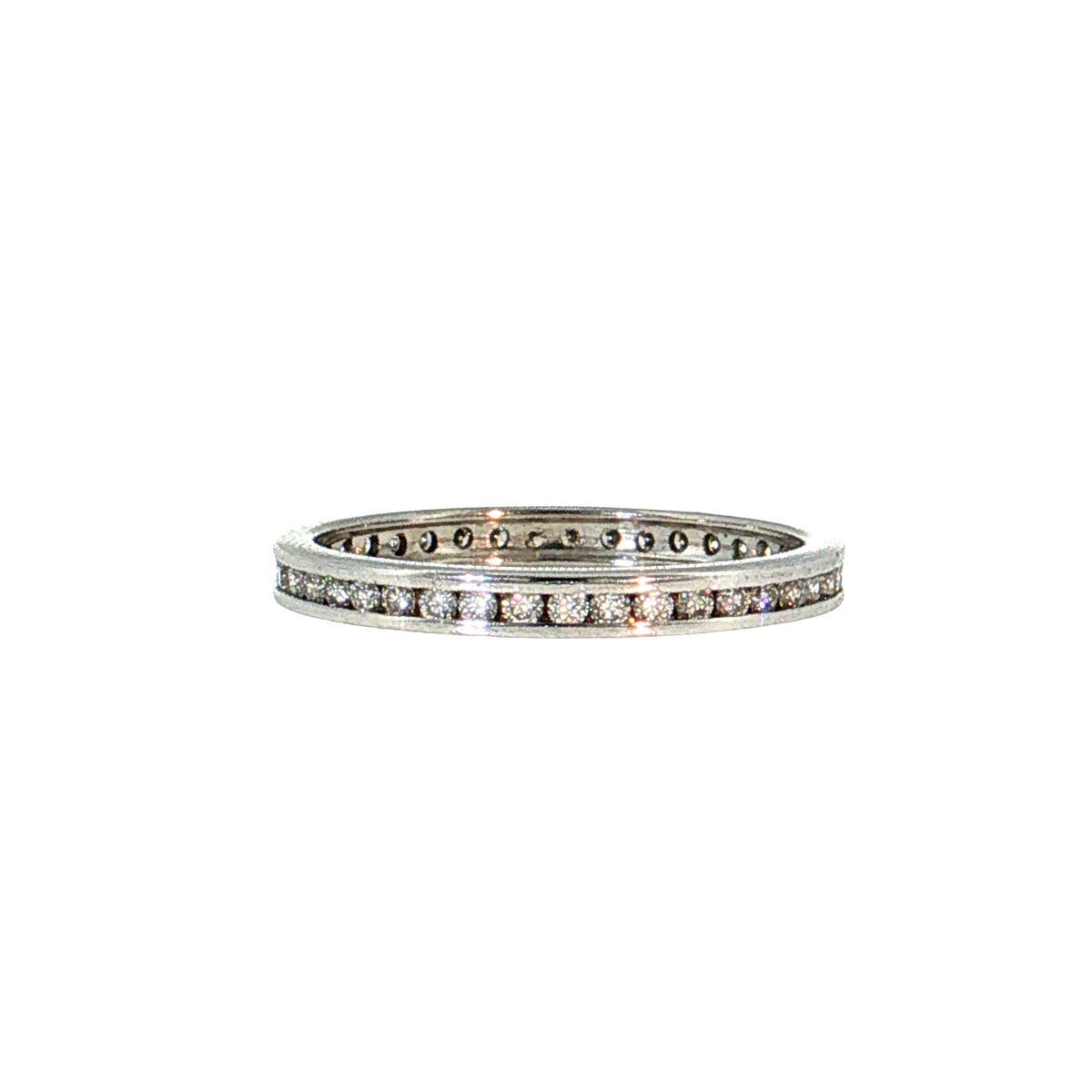 .60 Diamond Eternity Wedding Band 14K White Gold