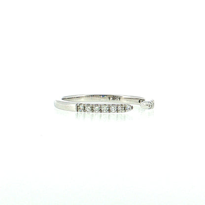 .35 Diamond Stacking Wedding Band 14k White Gold