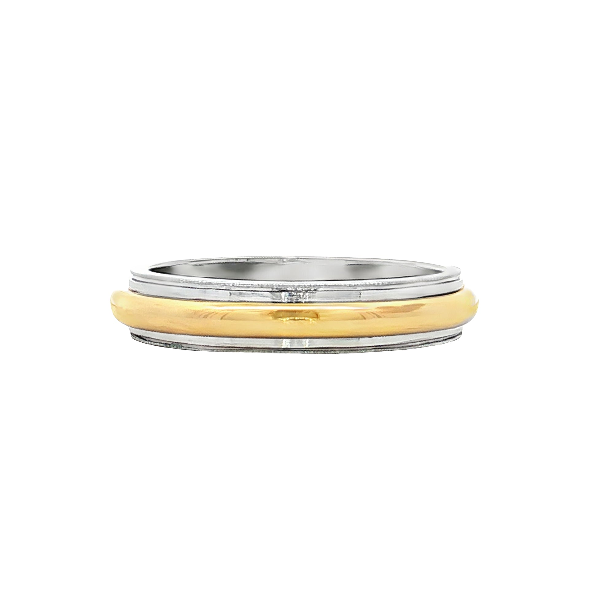 4mm Two-Tone Wedding Band in 18k/Platinum