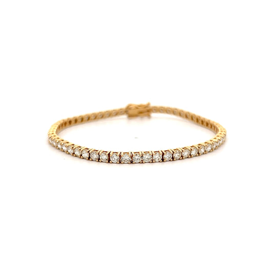 5.04 Diamond Tennis Bracelet 14k Yellow Gold