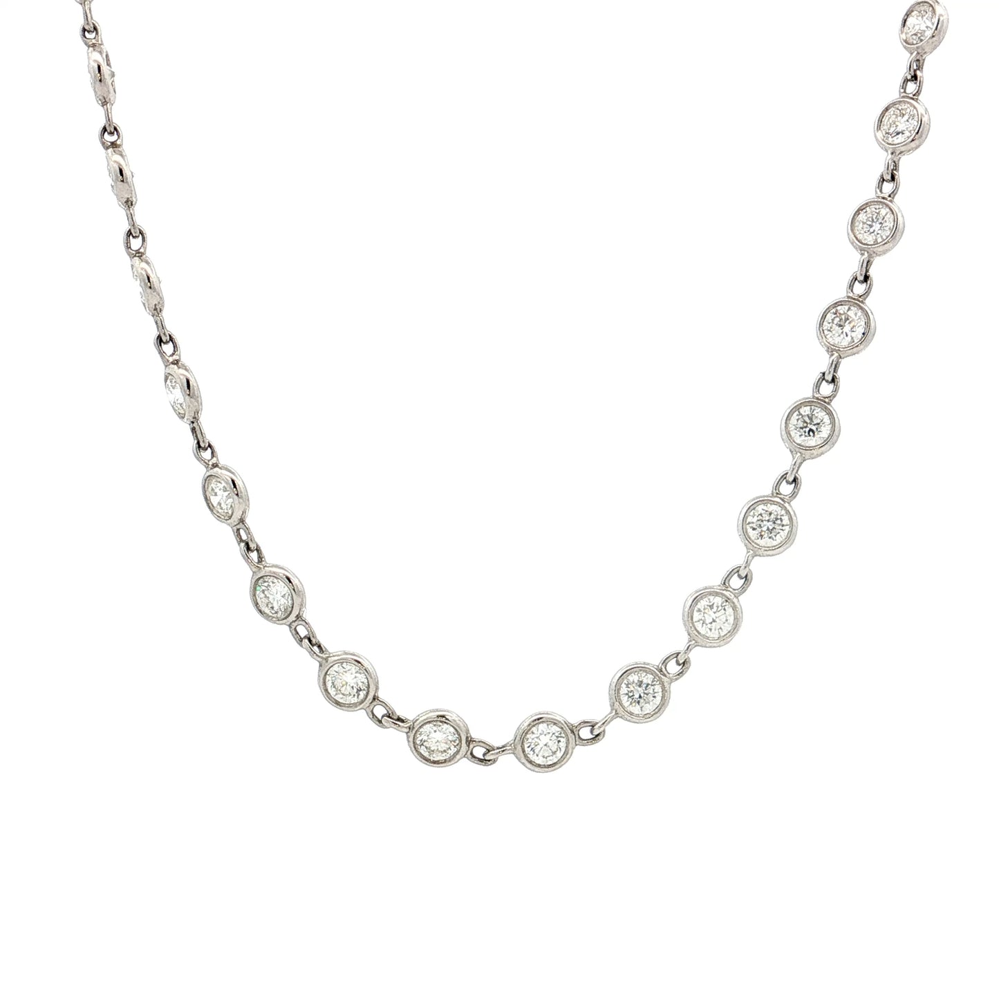 5.12 Lugano Diamond Necklace 18k White Gold