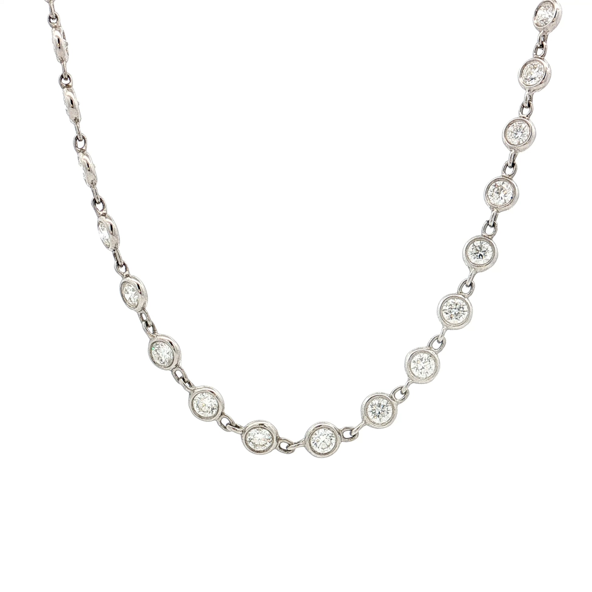 5.12 Lugano Diamond Necklace 18k White Gold
