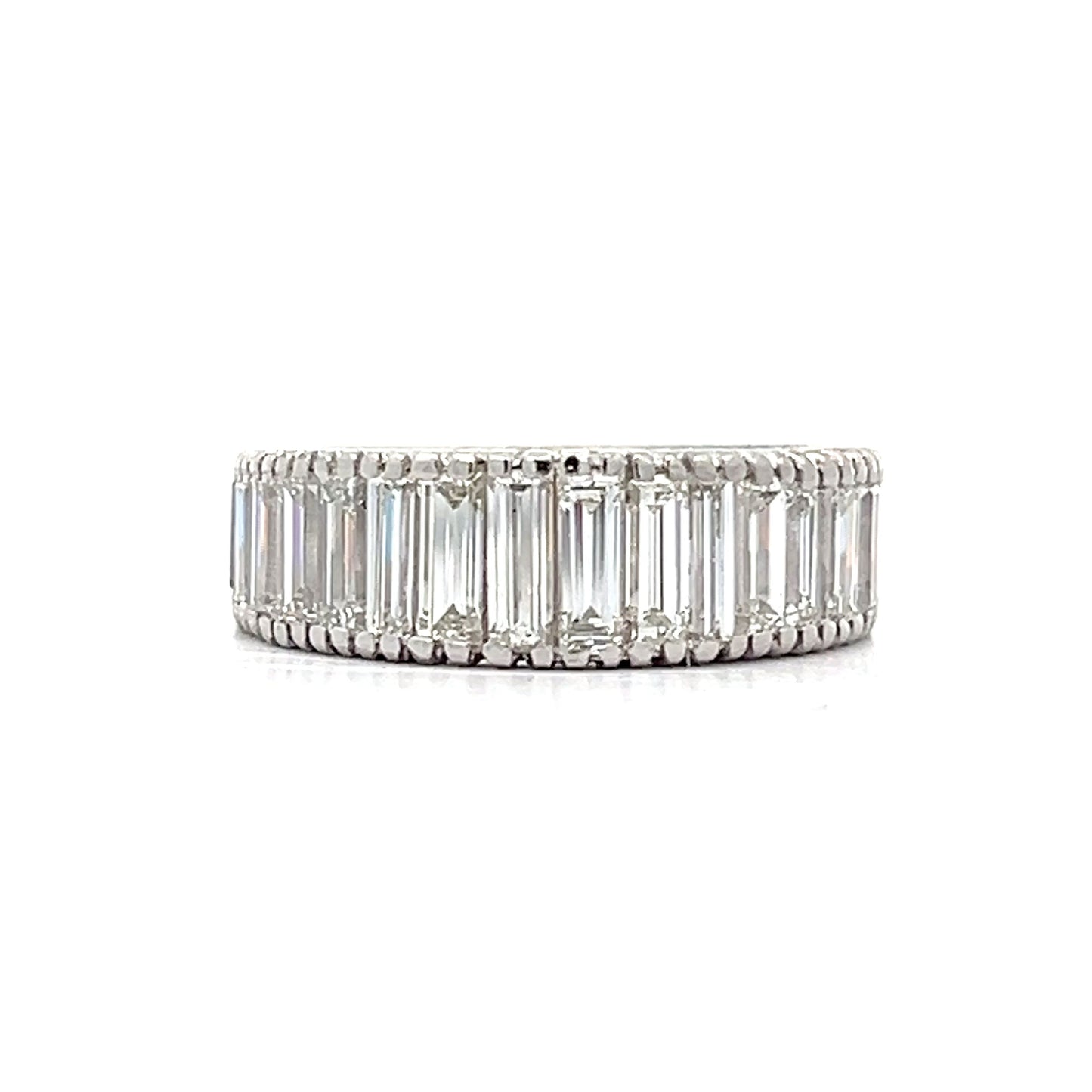 5.27 Baguette Diamond Eternity Band in Platinum