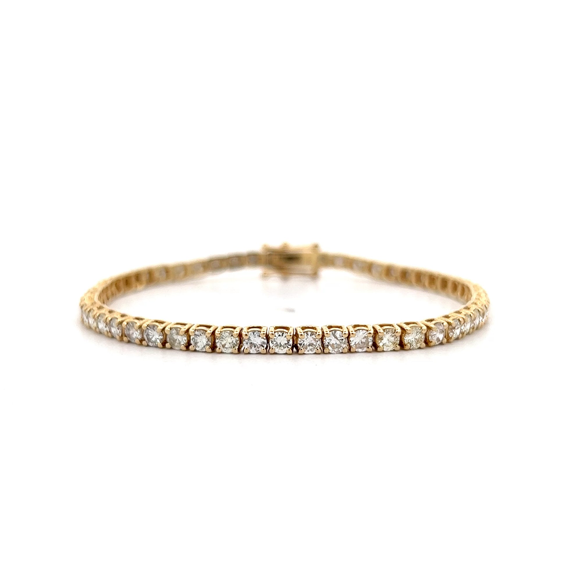 5.39 Diamond Tennis Bracelet 14k Yellow Gold