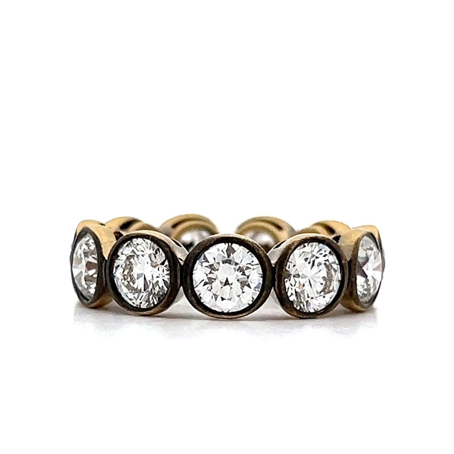 5.62 Bezel Diamond Black Rhodium Eternity Band