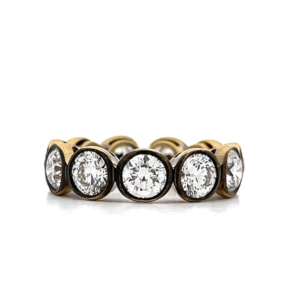 5.62 Bezel Diamond Black Rhodium Eternity Band