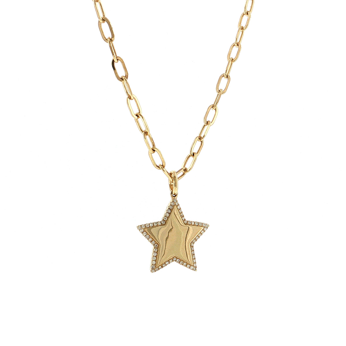 .17 Single Cut Diamond Pendant Necklace 14k