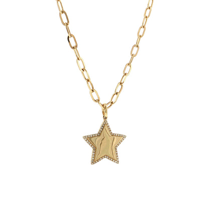 .17 Single Cut Diamond Pendant Necklace 14k
