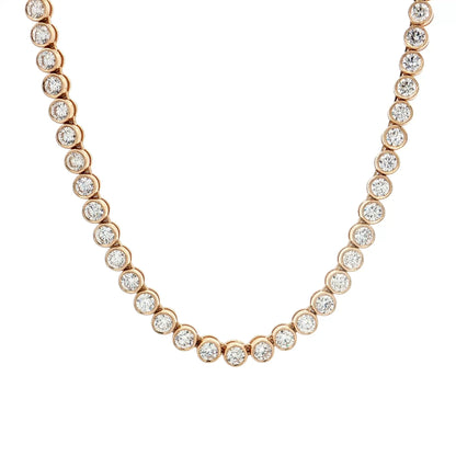 5 Carat Diamond Paperclip Necklace 14k Yellow Gold