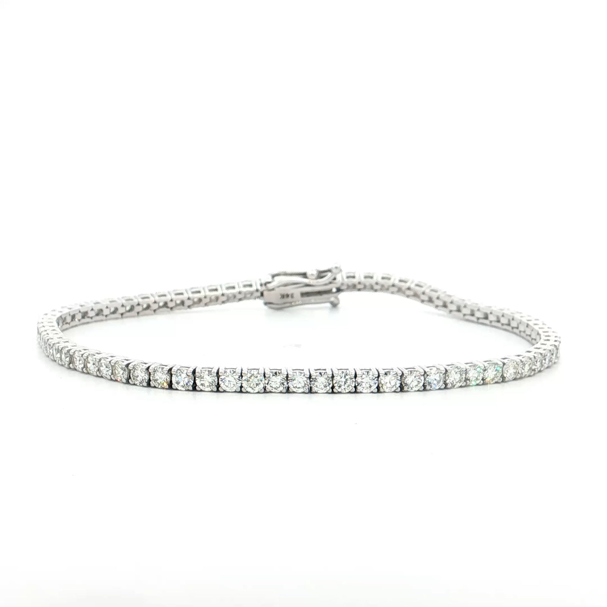 5 Carat Diamond Tennis Bracelet 14k White Gold