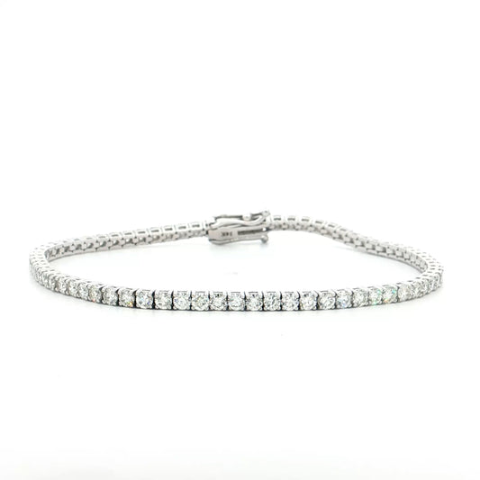 5 Carat Diamond Tennis Bracelet 14k White Gold