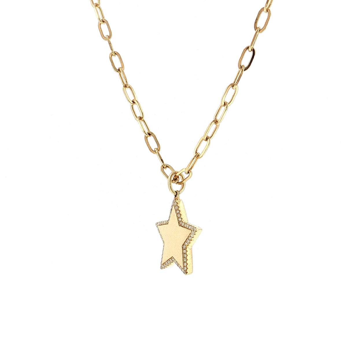 .17 Single Cut Diamond Pendant Necklace 14k