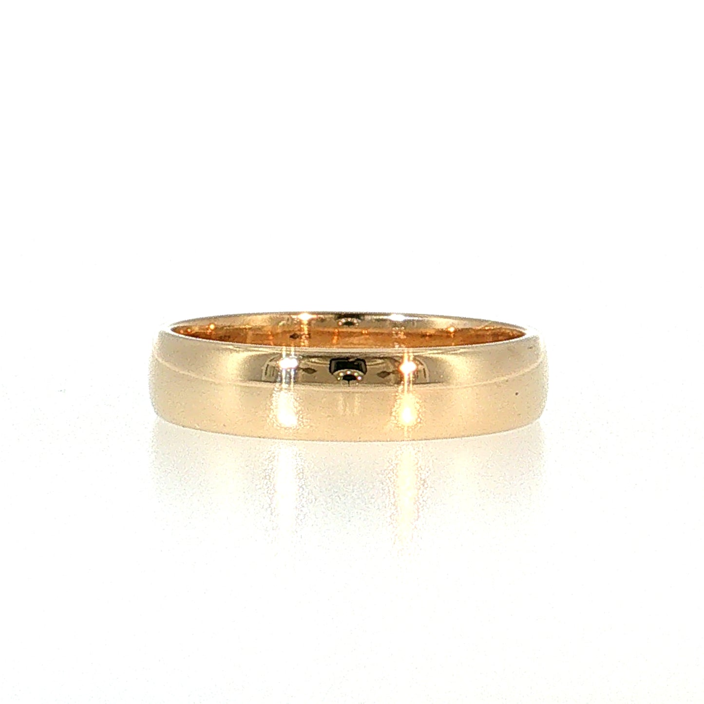 5mm Euro Men's Wedding Band 14k Yellow Gold
