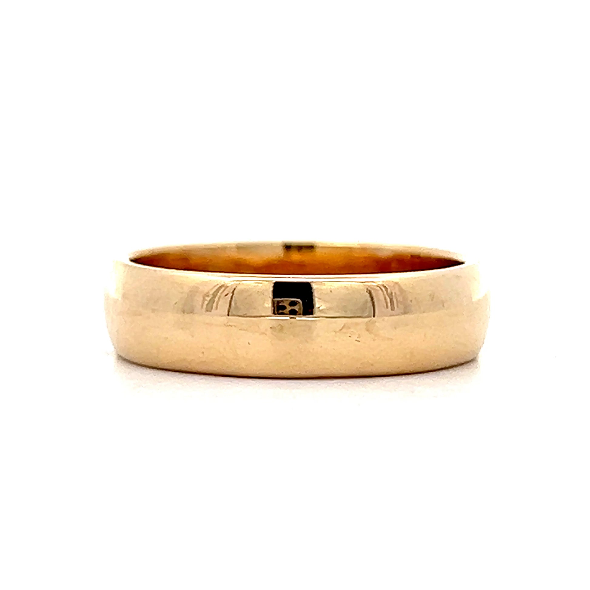 5mm European Style Wedding Band in 14k