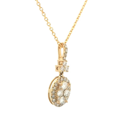 .40 Diamond Pendant Necklace in 14k Yellow Gold