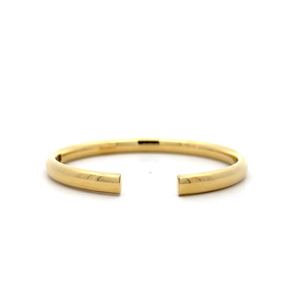 6mm Open Hinged Bangle Bracelet in 14k