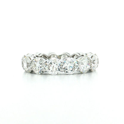 7.00 GIA Round Diamond Eternity Band 18k White Gold