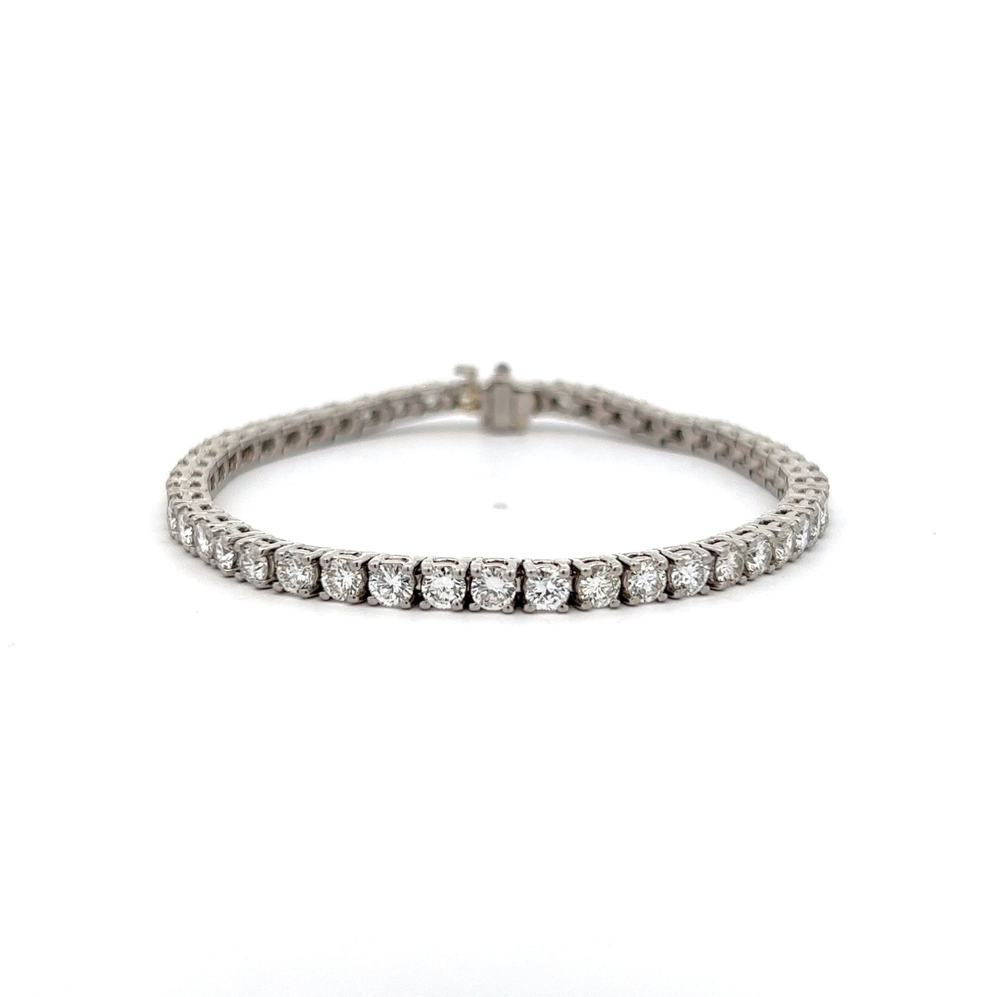 7.20 Carat Diamond Tennis Bracelet in Platinum