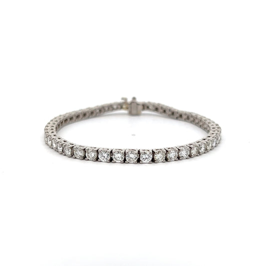 7.20 Carat Diamond Tennis Bracelet in Platinum