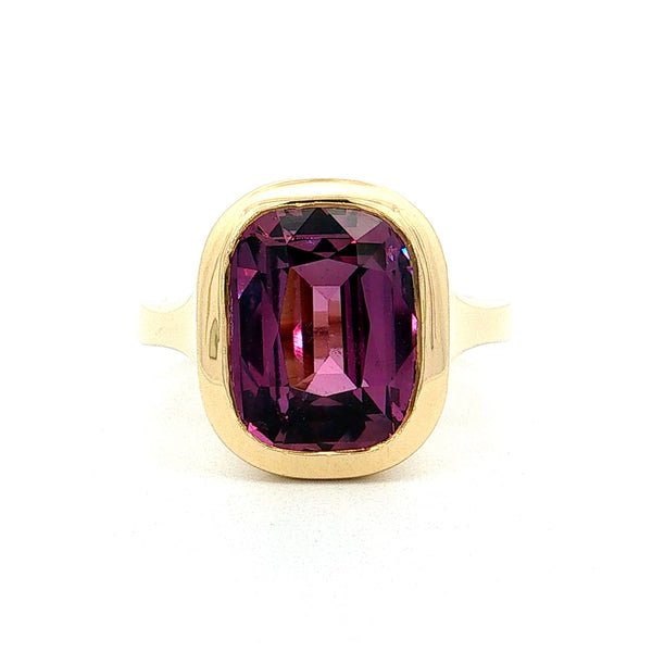 Cushion Sapphire Engagement Ring
