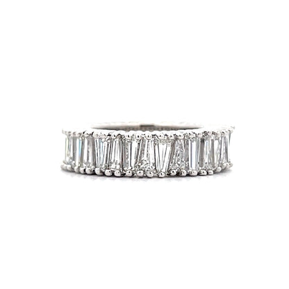 7.68 Baguette Diamond Eternity Ring Platinum