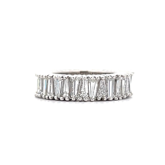 7.68 Baguette Diamond Eternity Ring Platinum