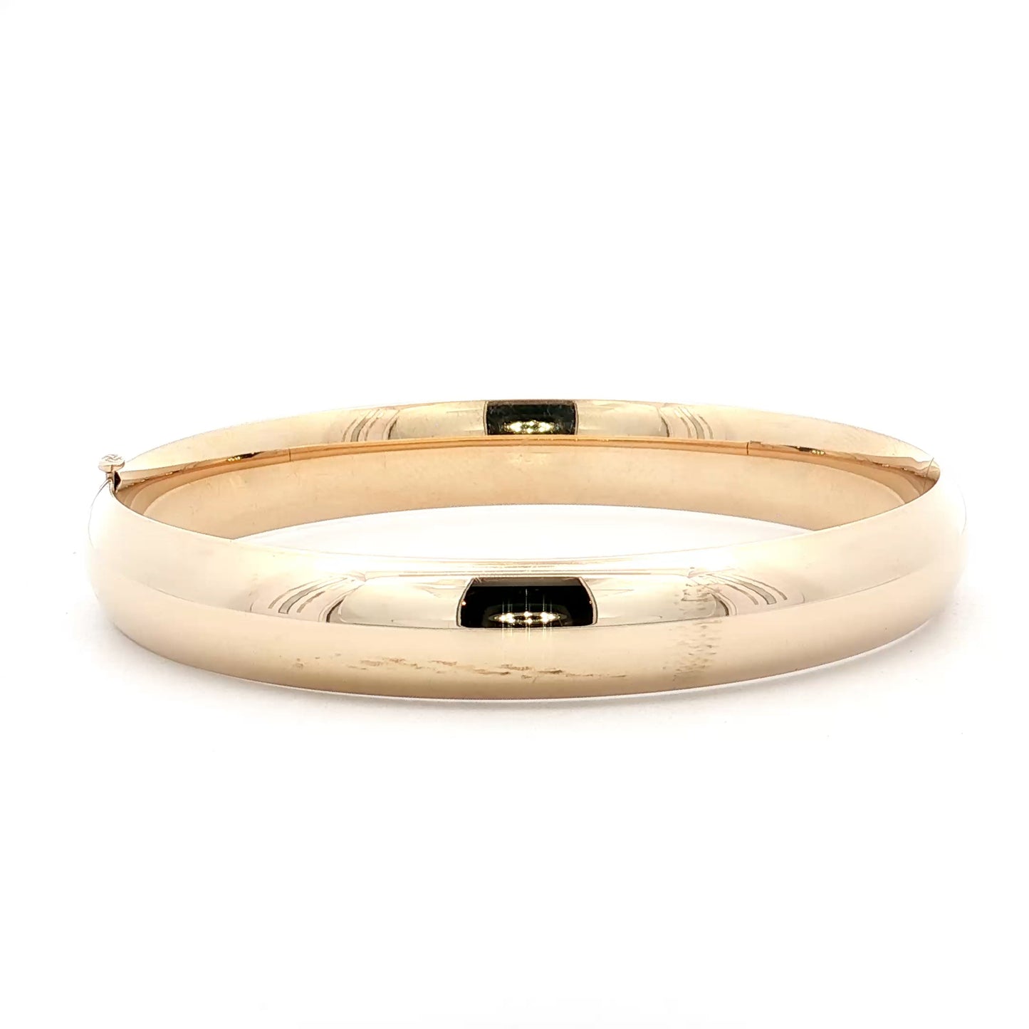 7.75" Classic Bangle Bracelet in 14k Yellow Gold