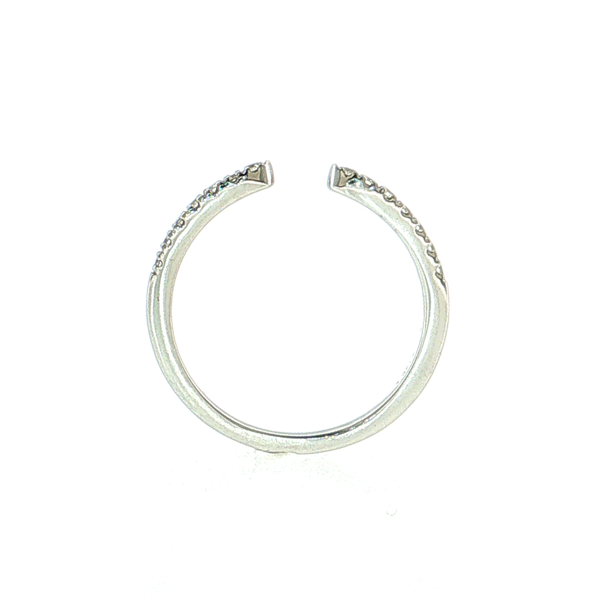 .35 Diamond Stacking Wedding Band 14k White Gold