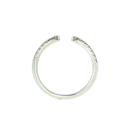 .35 Diamond Stacking Wedding Band 14k White Gold