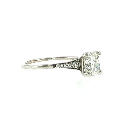 1.50 Cushion Cut Diamond Engagement Ring 14k
