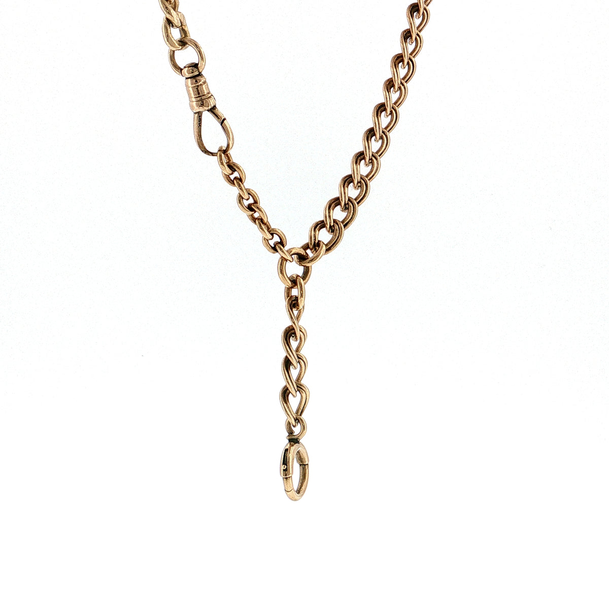 Antique Victorian Toggle Necklace 10k Yellow Gold