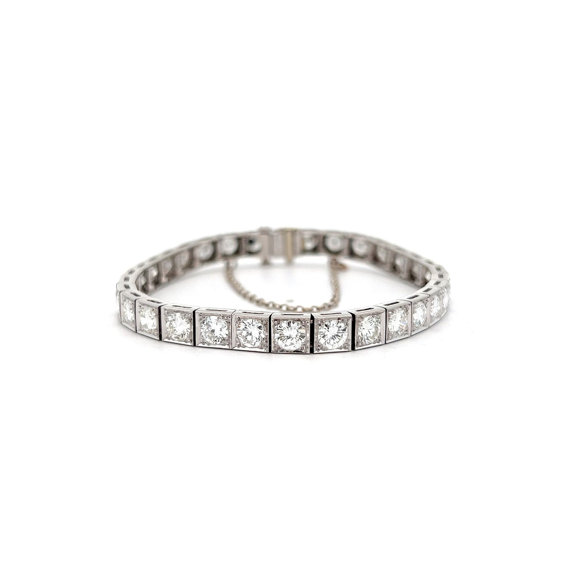 8 Carat Diamond Tennis Bracelet in Platinum