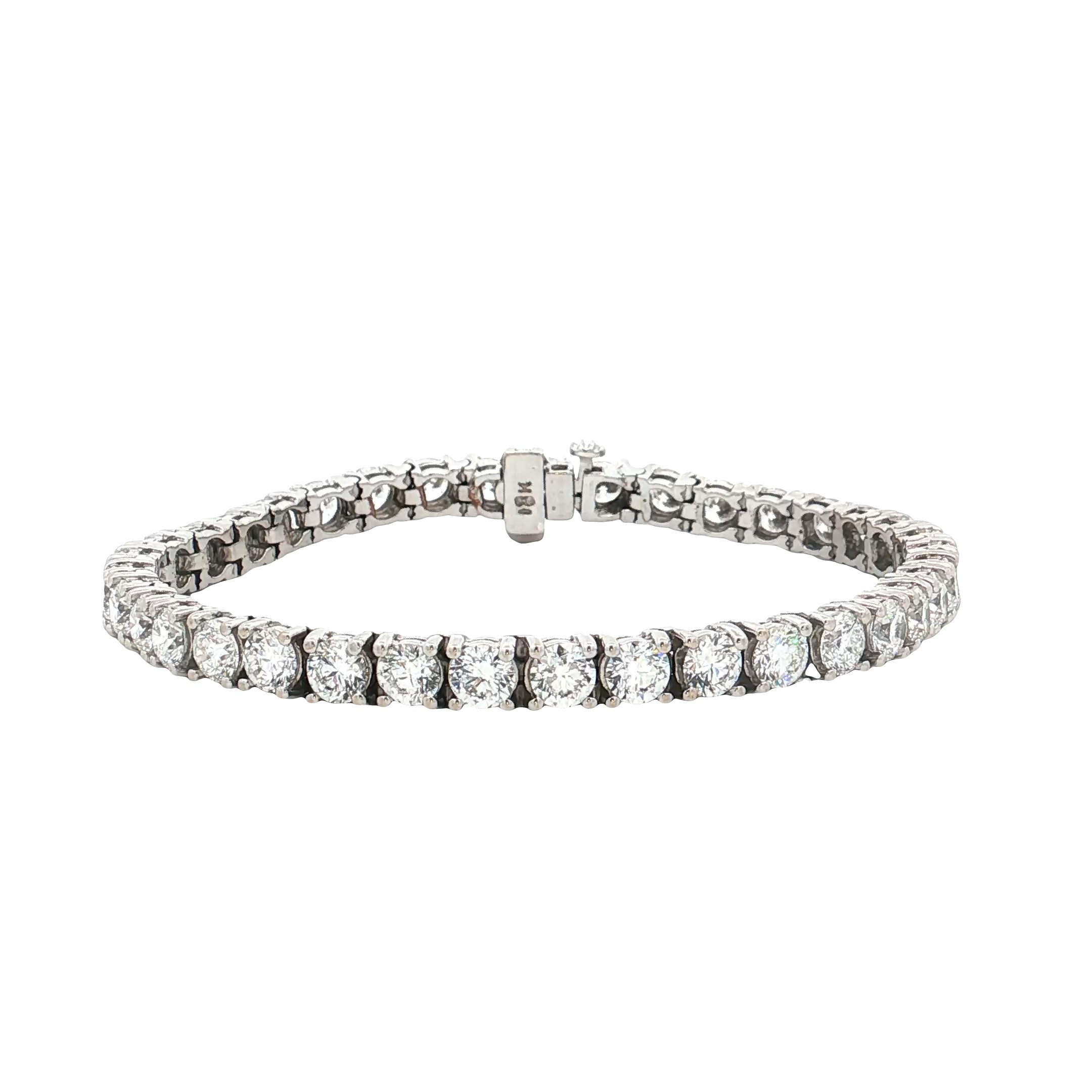9.01 RBC Diamond Tennis Bracelet 18k White Gold – Filigree Jewelers