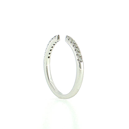 .35 Diamond Stacking Wedding Band 14k White Gold