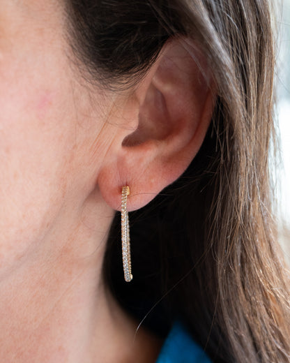 1.80 Inside-Out Diamond Hoop Earrings in 14k Yellow Gold