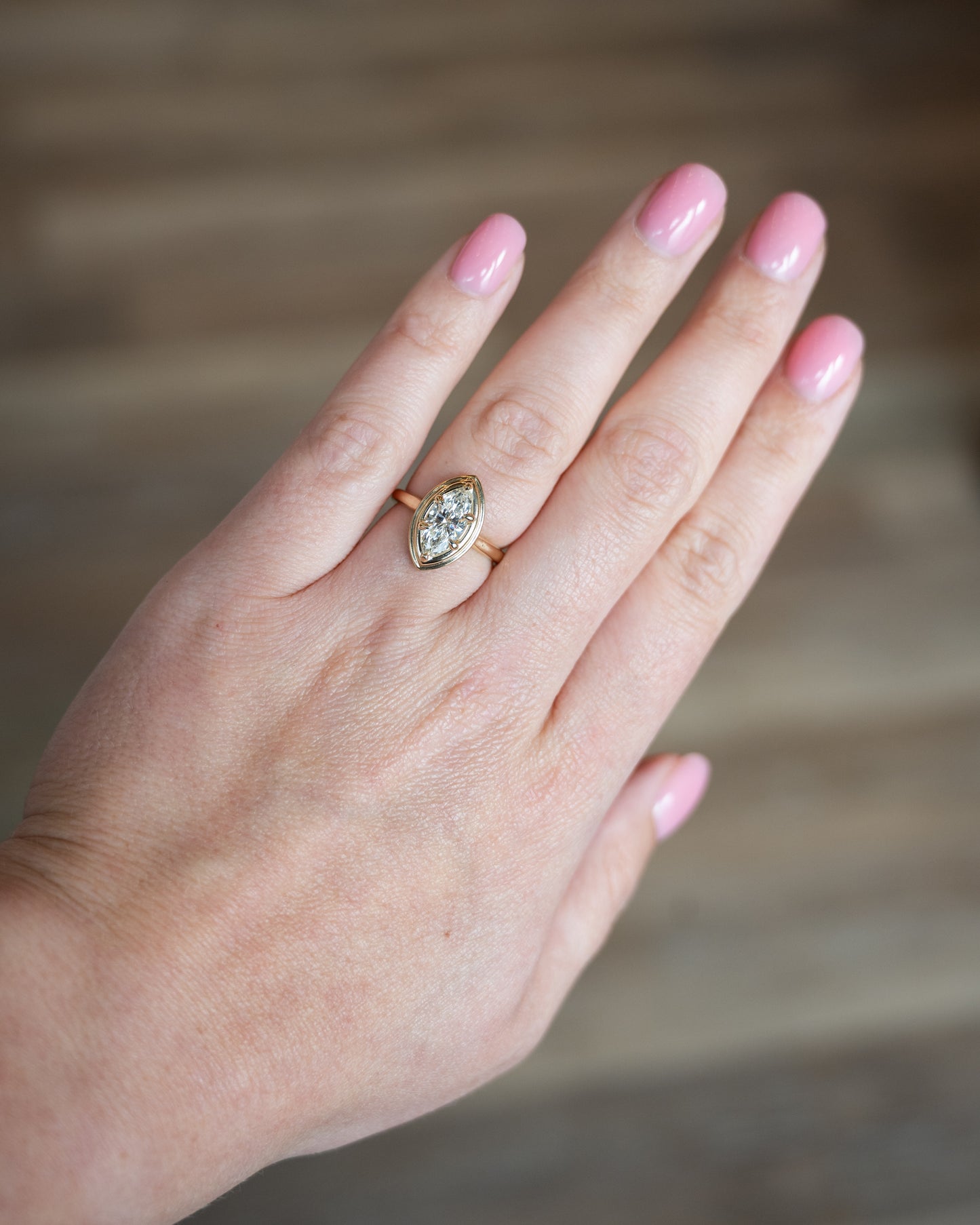 1.50 Marquise Cut Solitaire Diamond Engagement Ring 14k