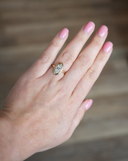 1.50 Marquise Cut Solitaire Diamond Engagement Ring 14k