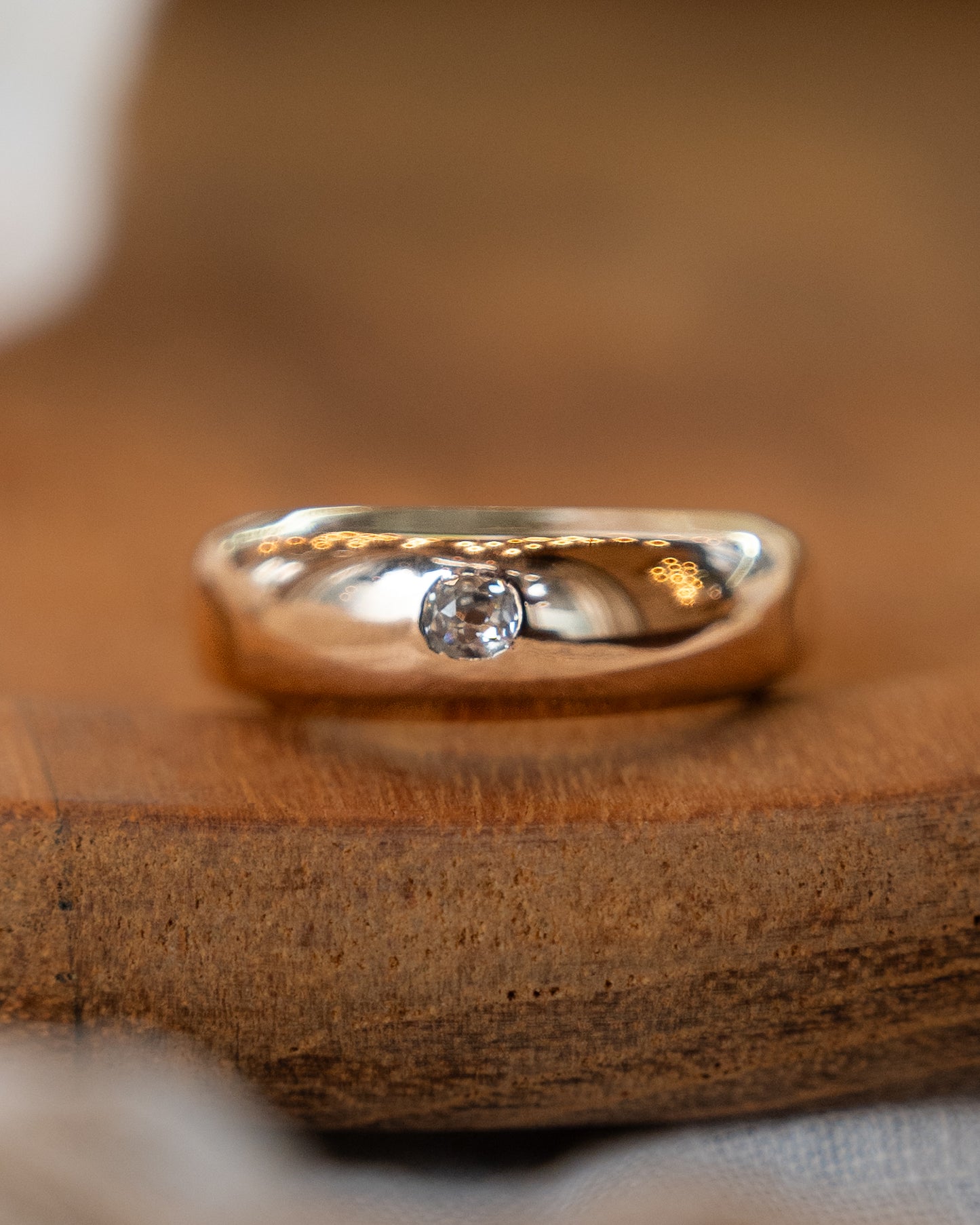 .14 Victorian Antique Mine Diamond Ring in 14k