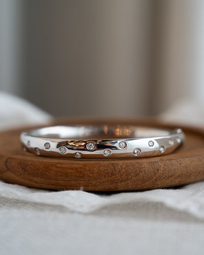 .42 Micheletto Etoile Diamond Bracelet in 18k White Gold