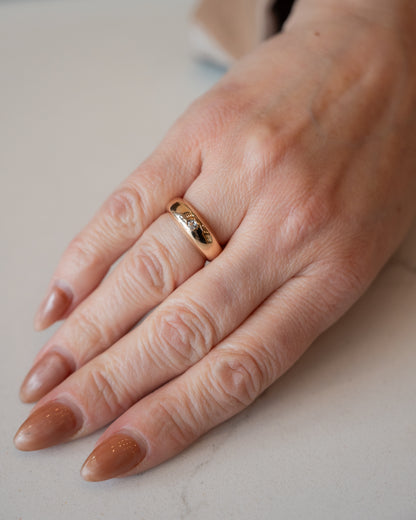 .14 Victorian Antique Mine Diamond Ring in 14k