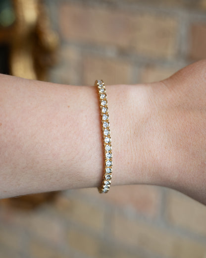 1.35 Bezel Diamond Tennis Bracelet in 14k
