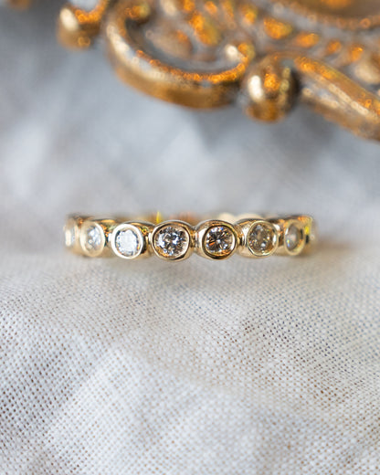 1.02 Bezel Diamond Eternity Band in 18k