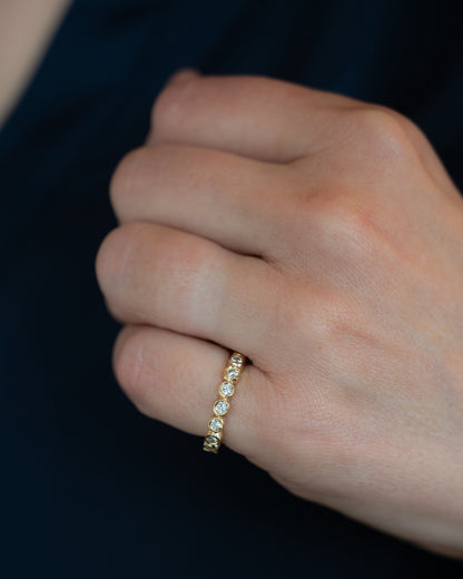 1.02 Bezel Diamond Eternity Band in 18k