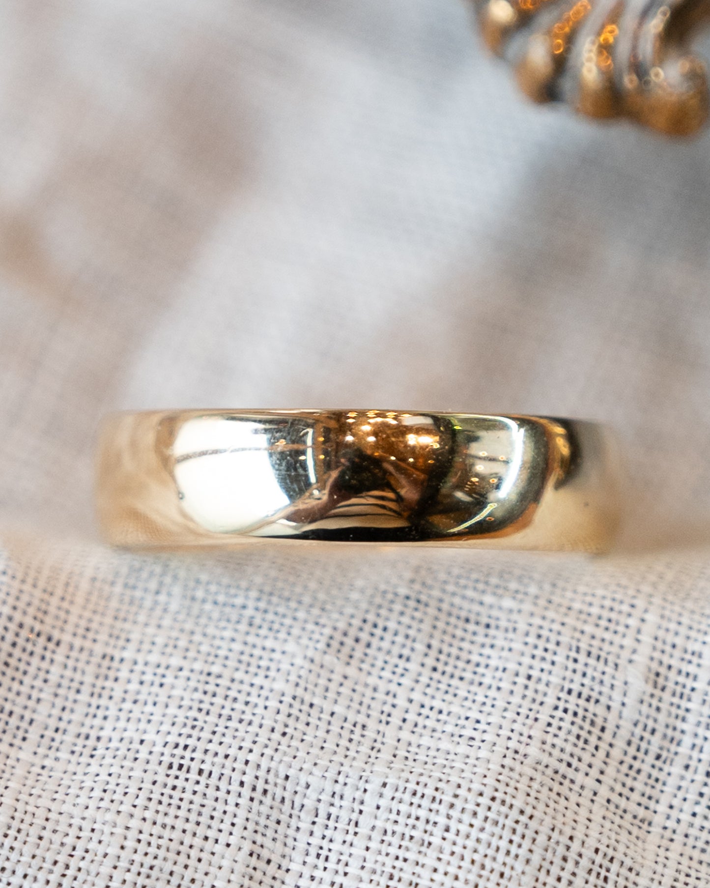 5mm European Style Wedding Band in 14k